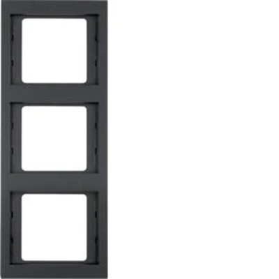 Triple vertical frame anthracite matte lacquered