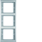 Triple vertical stainless steel frame