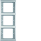 Triple vertical stainless steel frame
