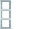 Triple vertical stainless steel frame