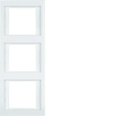 Triple vertical white frame