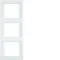 Triple vertical white frame