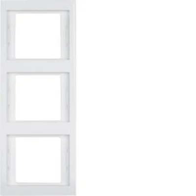 Triple vertical white frame