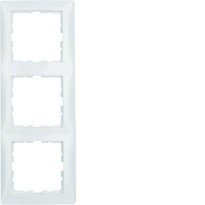 Triple white frame