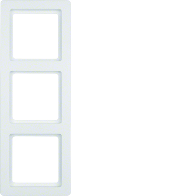Triple white frame