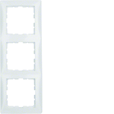 Triple white frame