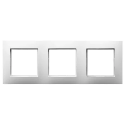 Triple white frame