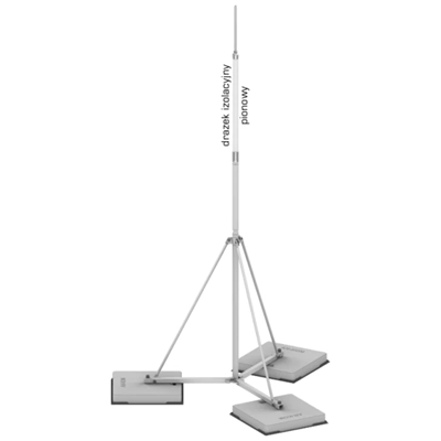 Tripod mast for high-voltage insulated cables, height 6000mm PW