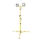 Tripod with 2x 100W LED floodlights and 3m cable