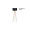 TRIPOOD WOOD Lampadaire en bois (cadre)