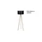 TRIPOOD WOOD Lampadaire en bois (cadre)