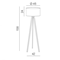 TRIPOOD WOOD Lampadaire en bois (cadre)