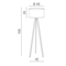 TRIPOOD WOOD Wooden floor lamp (frame)