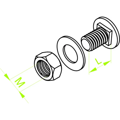 Truss head bolt SGFM6x12