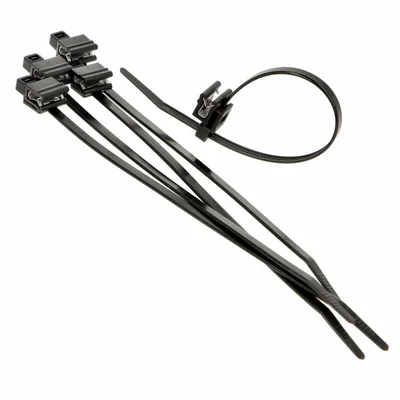 TRYTYTKA con soporte de borde CV-190STW-PTBLK-C2 negro 200x4.8