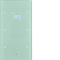 TS KNX 2-fach Sensor mit Temperaturregler Glas Aluminium