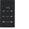 TS KNX 3-fold sensor with temperature controller configurable glass black