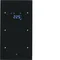 TS KNX capteur double avec régulateur de température verre noir