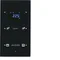 TS KNX Sensor 2-krotny z regulatorem temperatury konfigurowalny szkło czarny