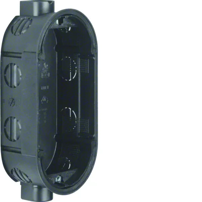 TS Oval flush-mounted box IP20 black