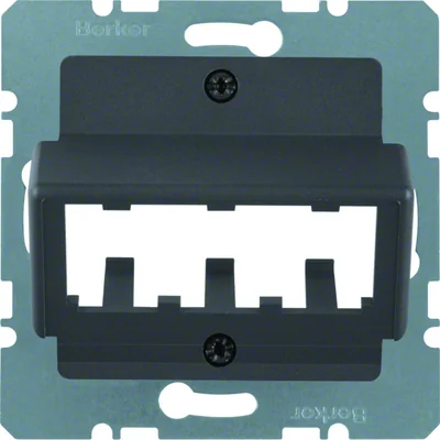 Центральна панель для 3 модулів MINI-COM антрацит B.1/B.3/B.7 Glas