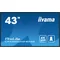 Цифровий дисплей iiyama LH4360UHS-B2AG, 43" ELED VA, 4K, 500 кд/м2, Android11, iisignage2, цілодобовий, 3xHDMI