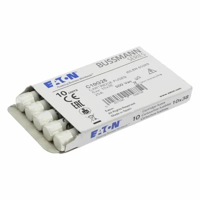 Циліндрична вставка C10G25 10 x 38 мм 25A GG 400V AC