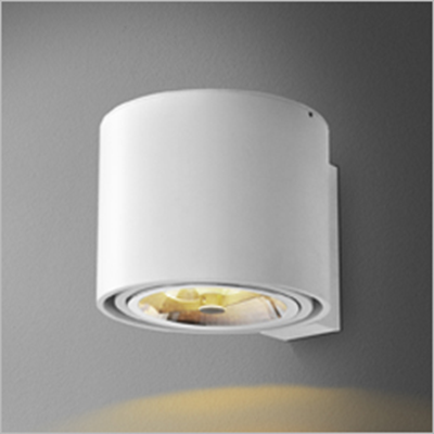 Tuba 111 Lampada da parete, nero opaco