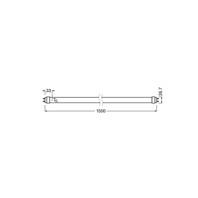 Tuba LED T8 PRO 1500mm 18,8W 840 EM