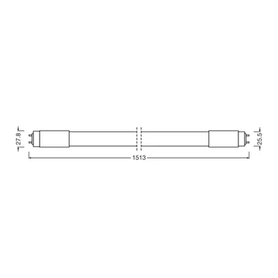 Tuba LED T8 UN P 1500 20W 865