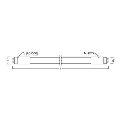 Tuba LED T8 UN V 600 8W 865