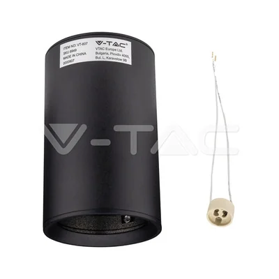 TUBA Plafonnier spot 10cm GU10 IP20 noir