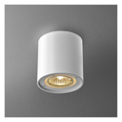 Tube 50 On plafonnier blanc brillant