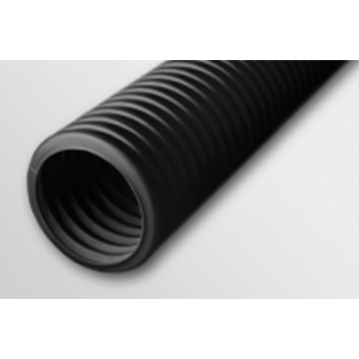 Tube annelé double couche en couronnes, taille résistante aux rayons UV, taille 50/40, 50 m, noir