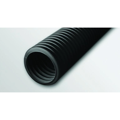 Tube annelé double couche en couronnes, taille résistante aux rayons UV, taille 50/40, 50 m, noir