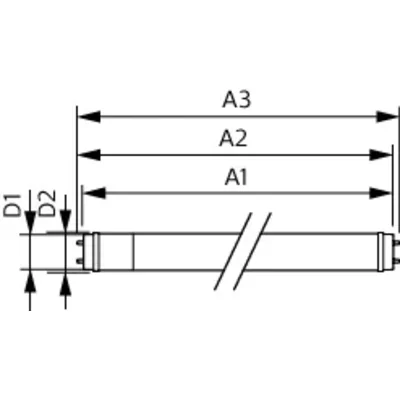 Tube LED G13 15.5W 4000K 1600lm CorePro Tube LED