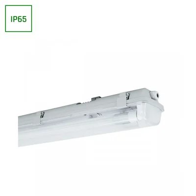 Tube LED LIMEA hermétique G13 2x60 250V IP65 710x100x85 mm gris H