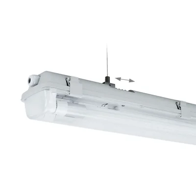 Tube LED LIMEA hermétique G13 2x60 250V IP65 710x100x85 mm gris H