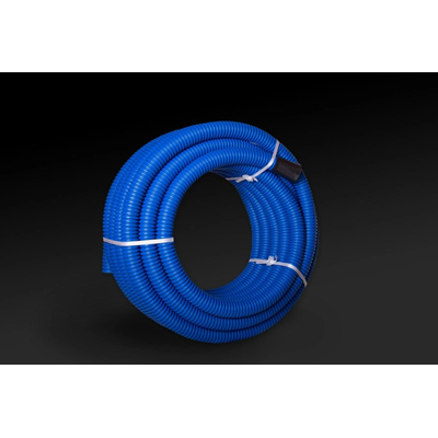 Tube ondulé double couche en couronnes, taille 75/60, 50 m, bleu