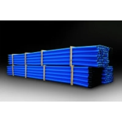 Tube ondulé double couche en sections, taille 160/134, 6 m, bleu