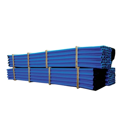 Tube ondulé double couche en sections, taille 160/134, 6 m, bleu
