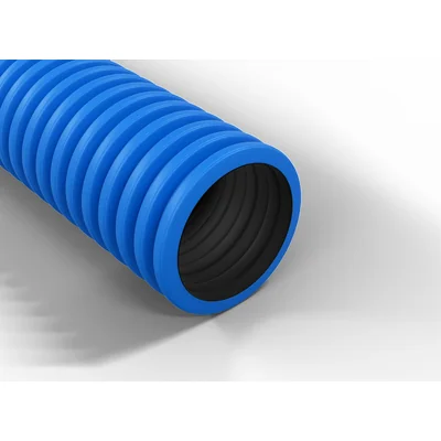 Tube ondulé en bobine, diamètre 75 mm, QRK 75/25 FLEX, BLEU