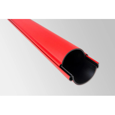 Tubo con rivestimento rigido diviso, misura 110, rosso