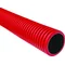 Tubo corrugado de doble capa en secciones, tamaño 90/76 - 6 metros - rojo