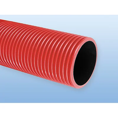 Tubo corrugado de doble pared - rojo DVK110
