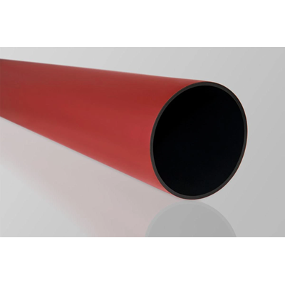 Tubo protector rígido para elevación y perforación (RHDPE), tamaño 110/10, rojo, 12 m