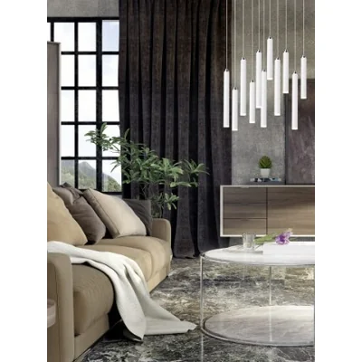 TUBULAR Hanging lamp 11-bulb 40cm 11x2.5W 11x300lm Led integrated IP20 white