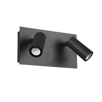 TUNGA Aplique 2x4W LED 2x420lm 3000K IP54 antracita