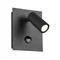 TUNGA Applique 4W LED 420lm 3000K IP54 anthracite avec un détecteur de mouvement