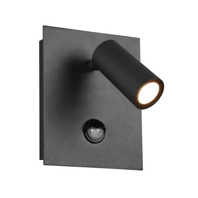 TUNGA Wall lamp 4W LED 420lm 3000K IP54 anthracite with a motion sensor